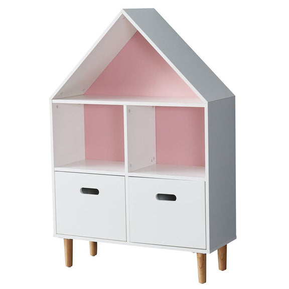 White Ivy Low Kids Bookcase & Storage Unit