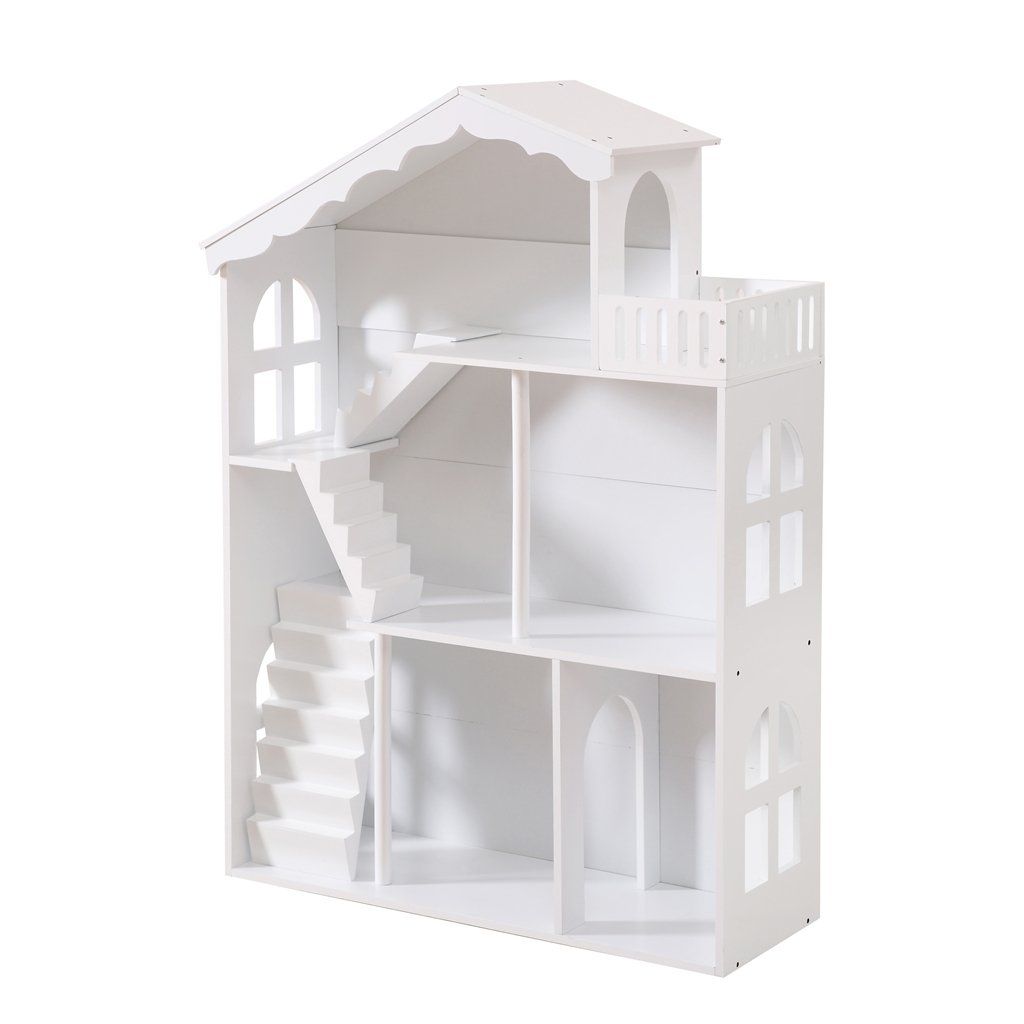 White Dollhouse Bookcase