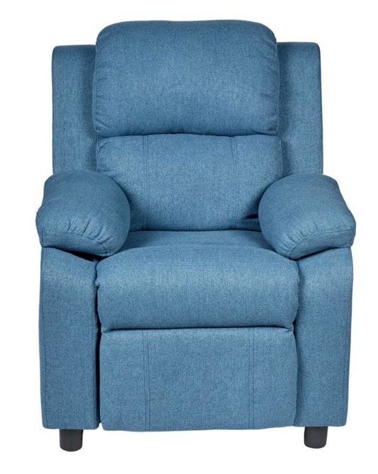 Erika Blue Kids Recliner Sofa Chair