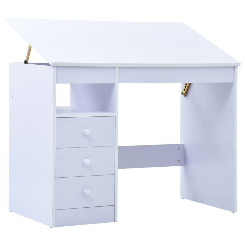 Kids Drawing Study Desk Tiltable | White