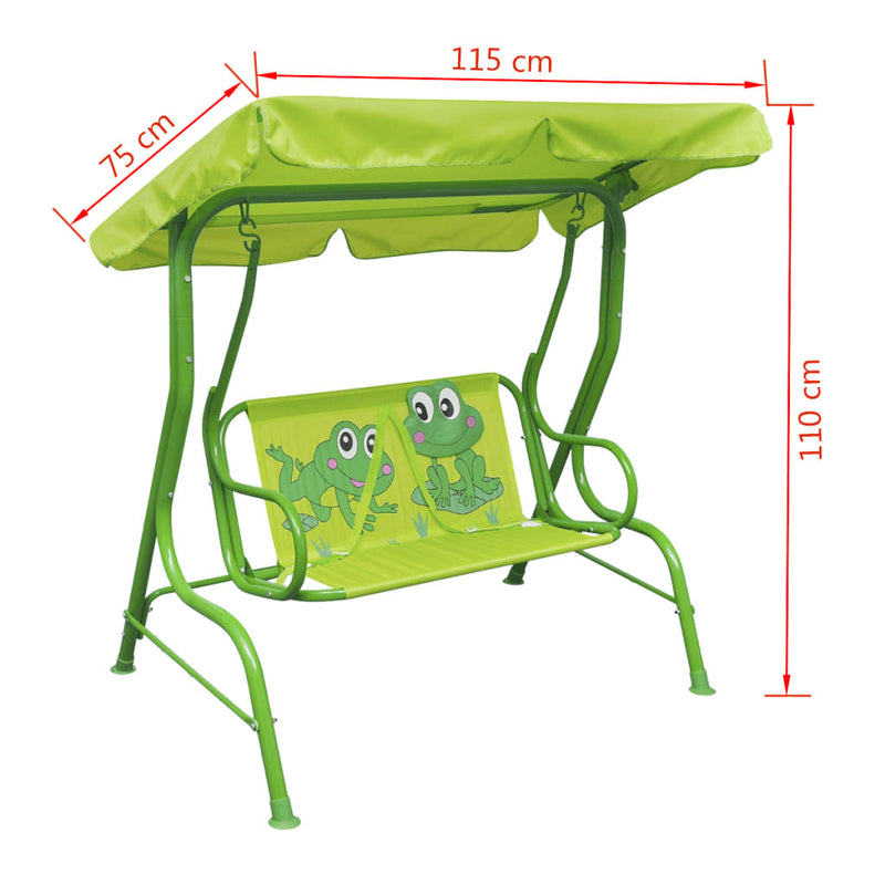 Kids Swing Seat - Green | Sturdy Outdoor Fun for Children