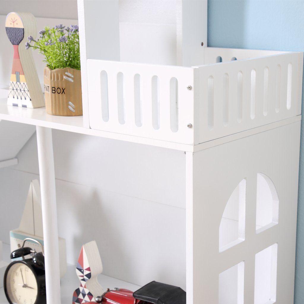 White Dollhouse Bookcase