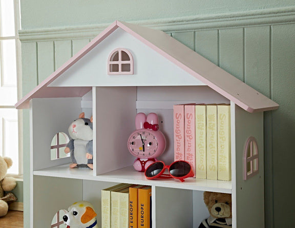 Veronica White Dollhouse Bookcase