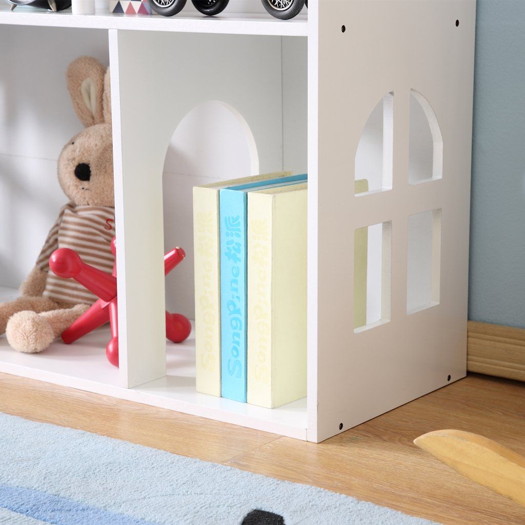 White Dollhouse Bookcase