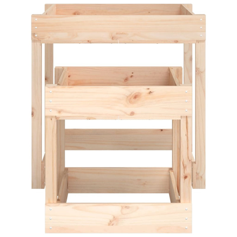 2PC Solid Wood Pine Sand Tables for Kids