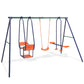 Kids' 5-Seat Swing Set | Sturdy Outdoor Playground Equipment in Vibrant Orange