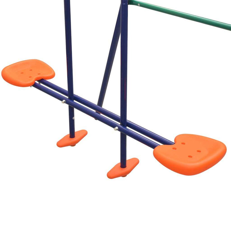 Kids' 5-Seat Swing Set | Sturdy Outdoor Playground Equipment in Vibrant Orange