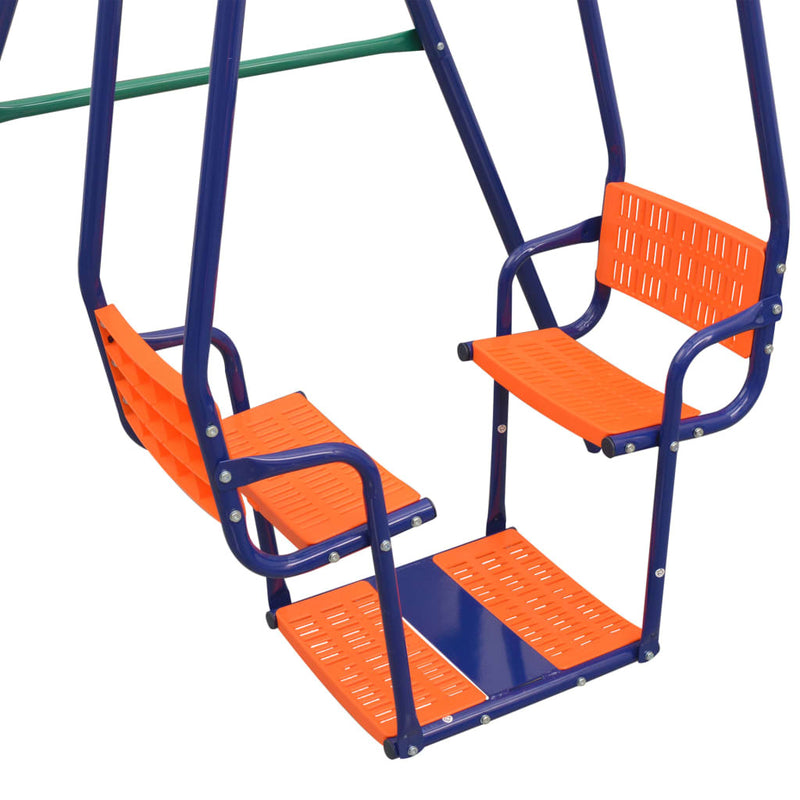 Kids' 5-Seat Swing Set | Sturdy Outdoor Playground Equipment in Vibrant Orange