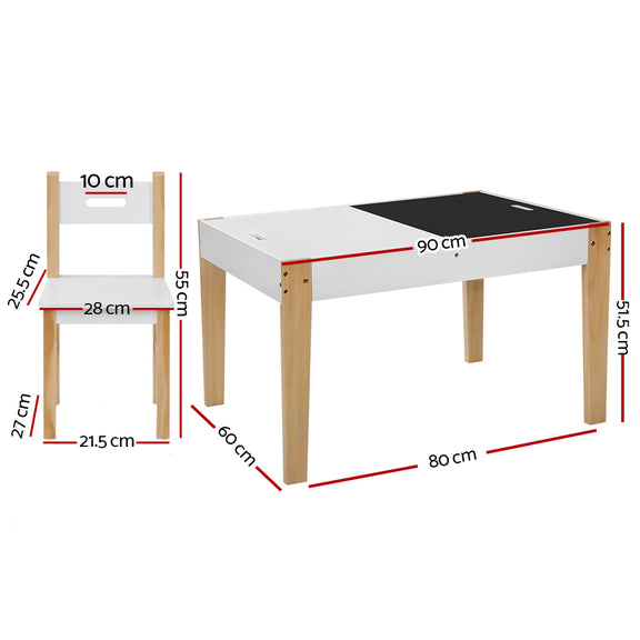 Dimensions of Kids Table and Chair Set