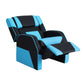 Keezi Kids Recliner Chair PU Leather Gaming Sofa Armchair Black/Blue