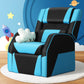 Keezi Kids Recliner Chair PU Leather Gaming Sofa Armchair Black/Blue