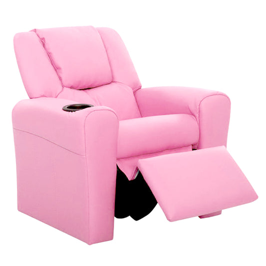 Kids Recliner Chair Pink