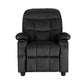 Keezi Kids Recliner Chair Black Velvet Sofa Lounge Couch Children Armchair