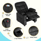 Keezi Kids Recliner Chair Black Velvet Sofa Lounge Couch Children Armchair