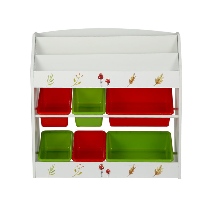 Keezi Kids Bookshelf |Toy Box Organiser Display Shelf Storage