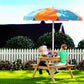 Keezi Kids Outdoor Table and Chairs Picnic Bench Set Umbrella