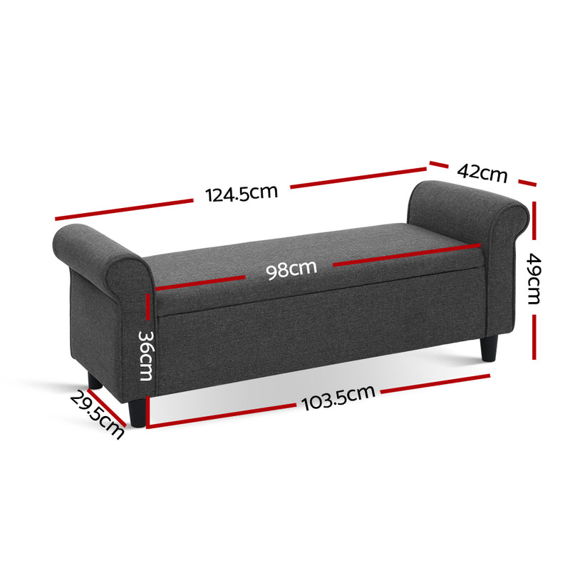 Dimensions of Artiss Storage Ottoman