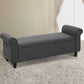 Artiss Storage Ottoman Blanket Box 125cm Linen Fabric Arm Foot Stool Couch Large