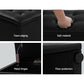 Artiss Large Storage Ottoman | Black Faux Leather