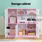 Keezi Kids Wooden Pretend Kitchen Play Set 80CM Pink