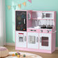 Keezi Kids Wooden Pretend Kitchen Play Set 80CM Pink