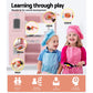 Keezi Kids Wooden Kitchen Play Set | Pretend Cooking Toys for Children | Pink