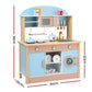 Keezi Kids Wooden Pretend Kitchen Play Set 80CM Blue