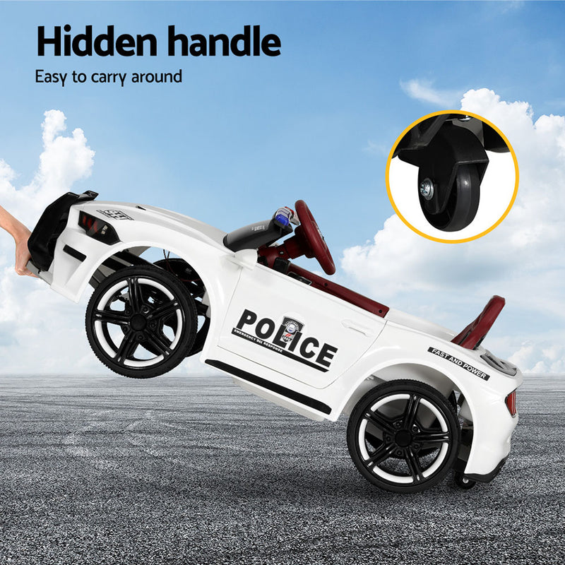 Kids Electric Ride On Car - Patrol Police Car Fun Police Toy Car