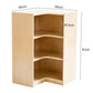 Jooyes Kids 3 Shelf Corner Storage Cabinet - 91cm Wood Shelving Unit