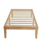 King Single Size Warm Natural Wood Bed Base Frame