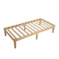 King Single Size Warm Natural Wood Bed Base Frame