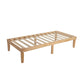 King Single Size Warm Natural Wood Bed Base Frame