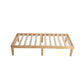 King Single Size Warm Natural Wood Bed Base Frame