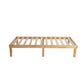 King Single Size Warm Natural Wood Bed Base Frame