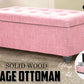 Kids Storage Ottoman - Functional Seating Storage PINK