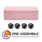 Kids Storage Ottoman - Functional Seating Storage PINK