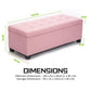 Kids Storage Ottoman - Functional Seating Storage PINK