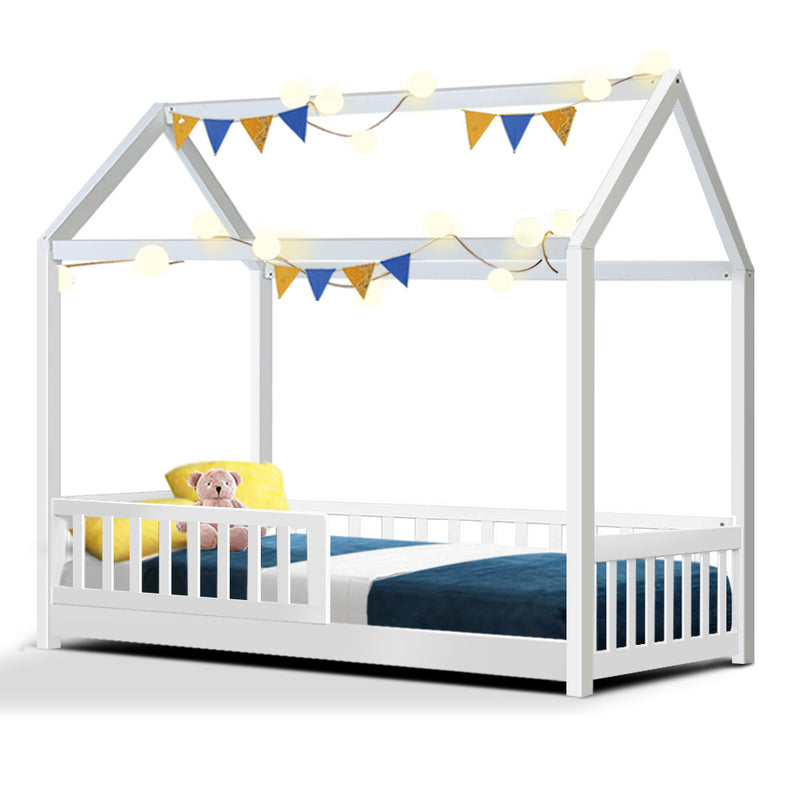 Artiss Wooden Kids House Bed Frame