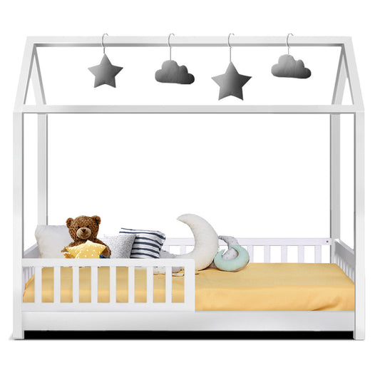 Artiss Wooden Kids House Bed Frame