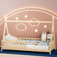 Artiss Kids House Bed Frame Wooden Oak