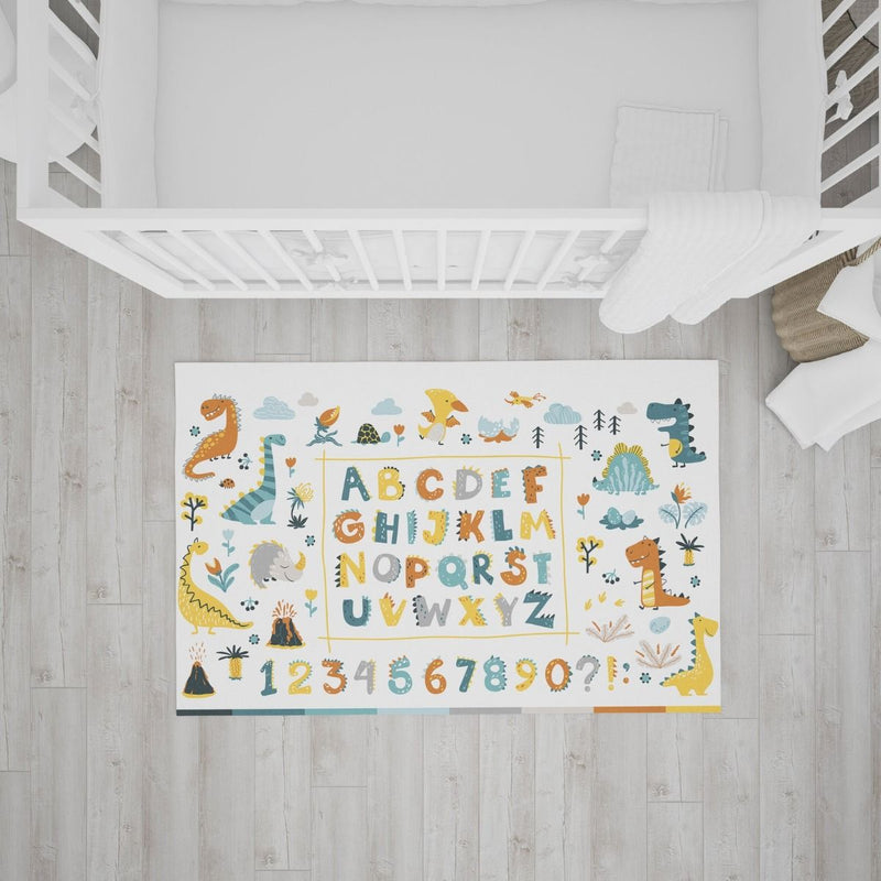 Kids Dino Alphabet Rug